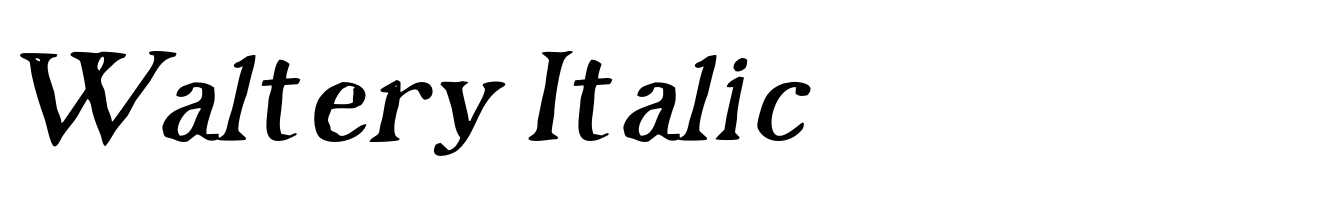 Waltery Italic